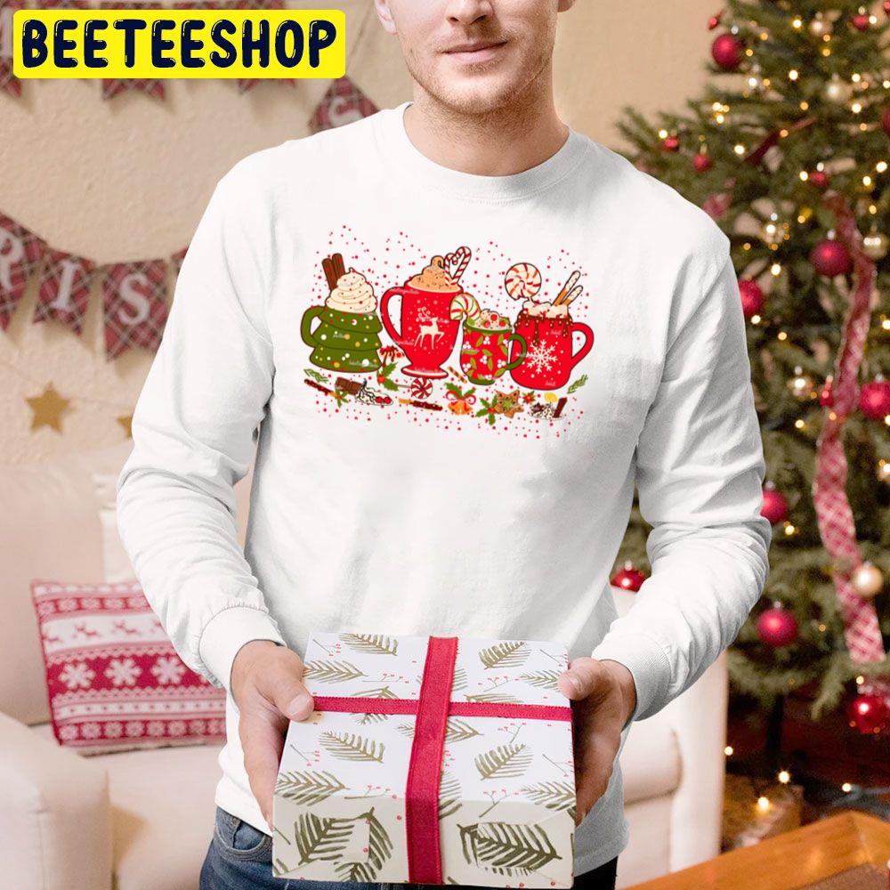 Peppermint Iced Latte Christmas Candy Cane Trending Unisex Hoodie Peppermint Iced Latte Christmas Candy Cane Trending Unisex Hoodie