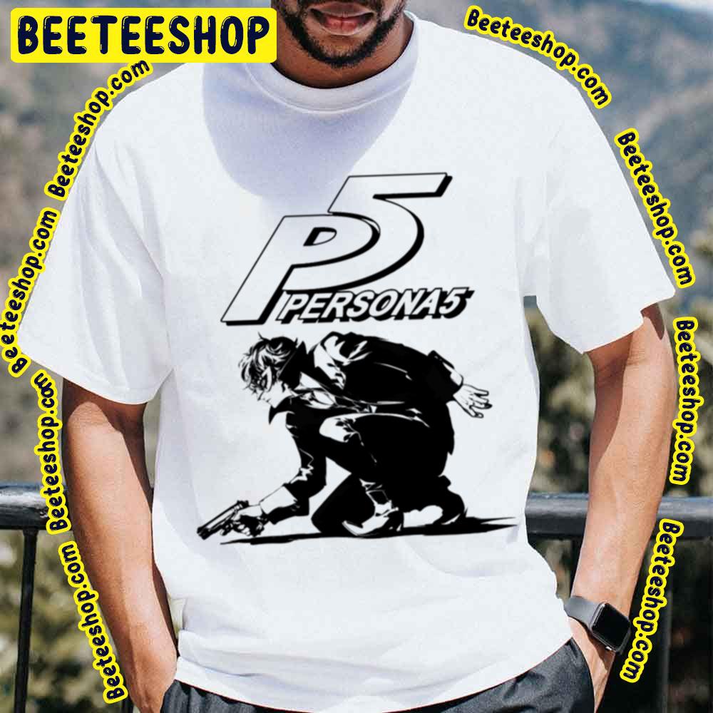 Persona 5 Black And White Trending Unisex T-Shirt Persona 5 Black And White Trending Unisex T-Shirt