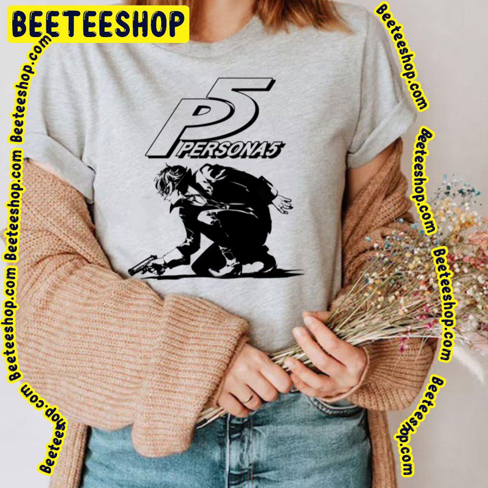 Persona 5 Black And White Trending Unisex T-Shirt Persona 5 Black And White Trending Unisex T-Shirt