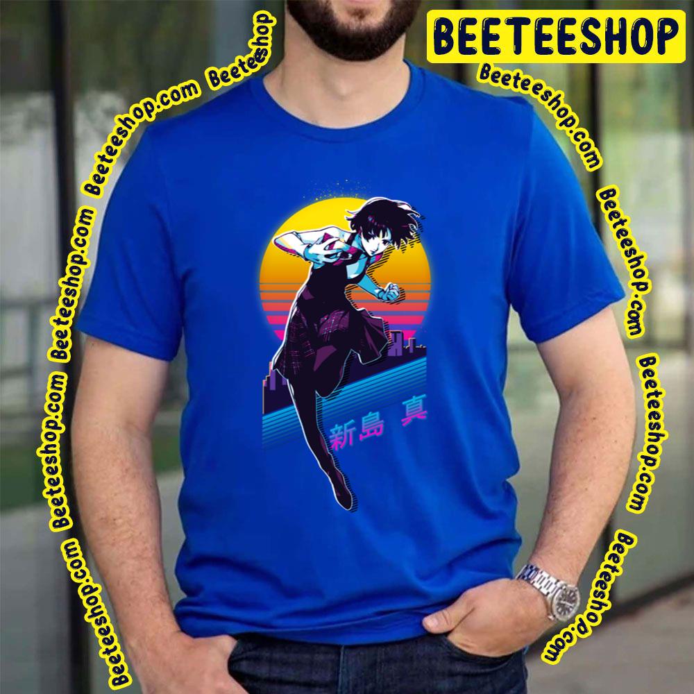 Persona 5 Makoto Niijima Retrowave Trending Unisex T-Shirt Persona 5 Makoto Niijima Retrowave Trending Unisex T-Shirt