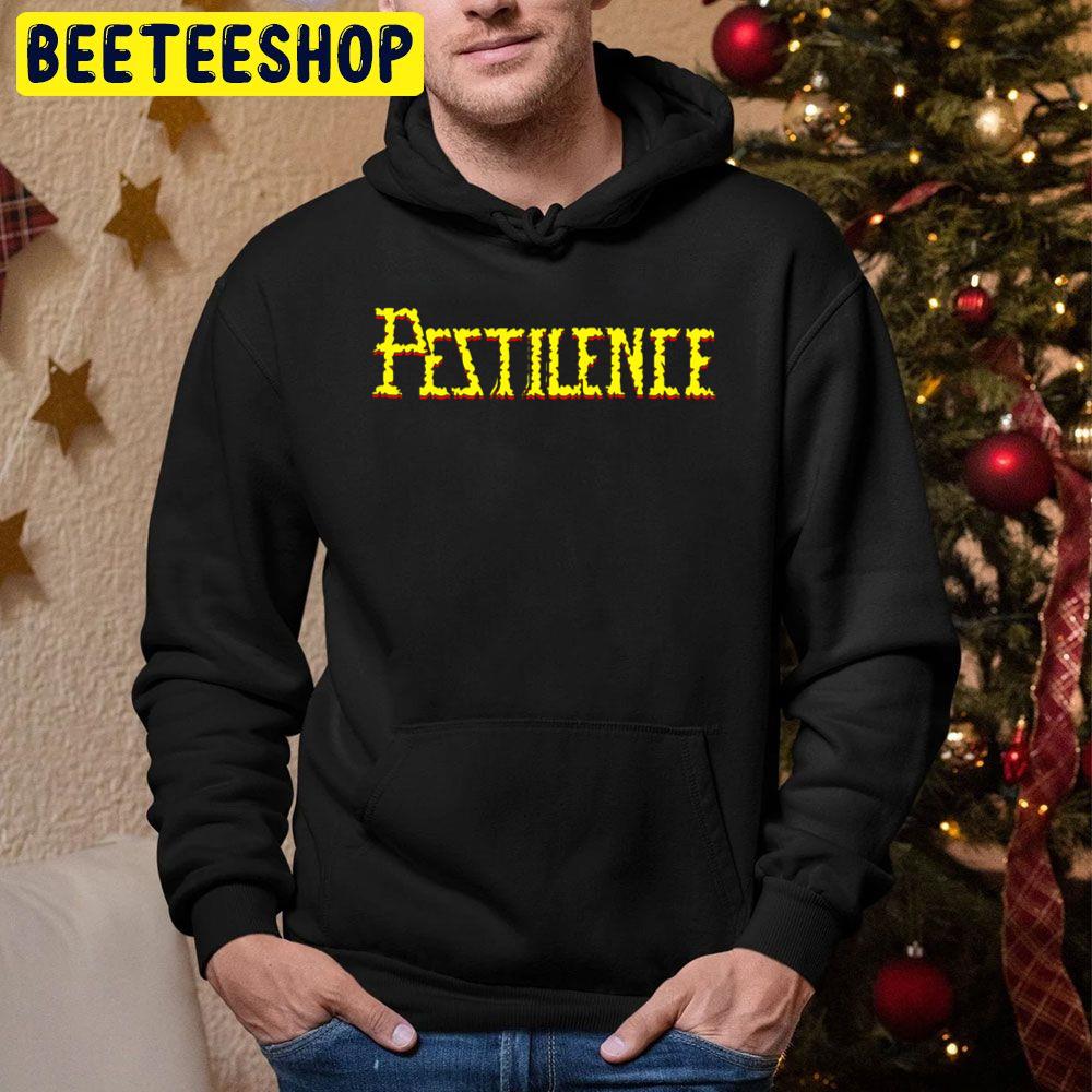 Pestilence Logo Font Funny Vintage Art Trending Unisex Hoodie Pestilence Logo Font Funny Vintage Art Trending Unisex Hoodie