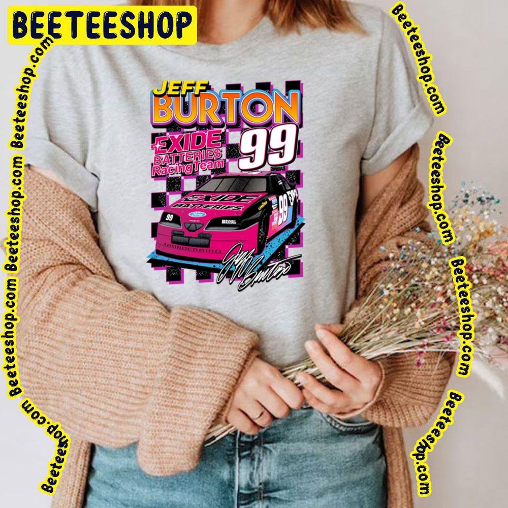 Pink Racing Car Jeff Burton Racing Retro Nascar Design Trending Unisex T-Shirt Pink Racing Car Jeff Burton Racing Retro Nascar Design Trending Unisex T-Shirt