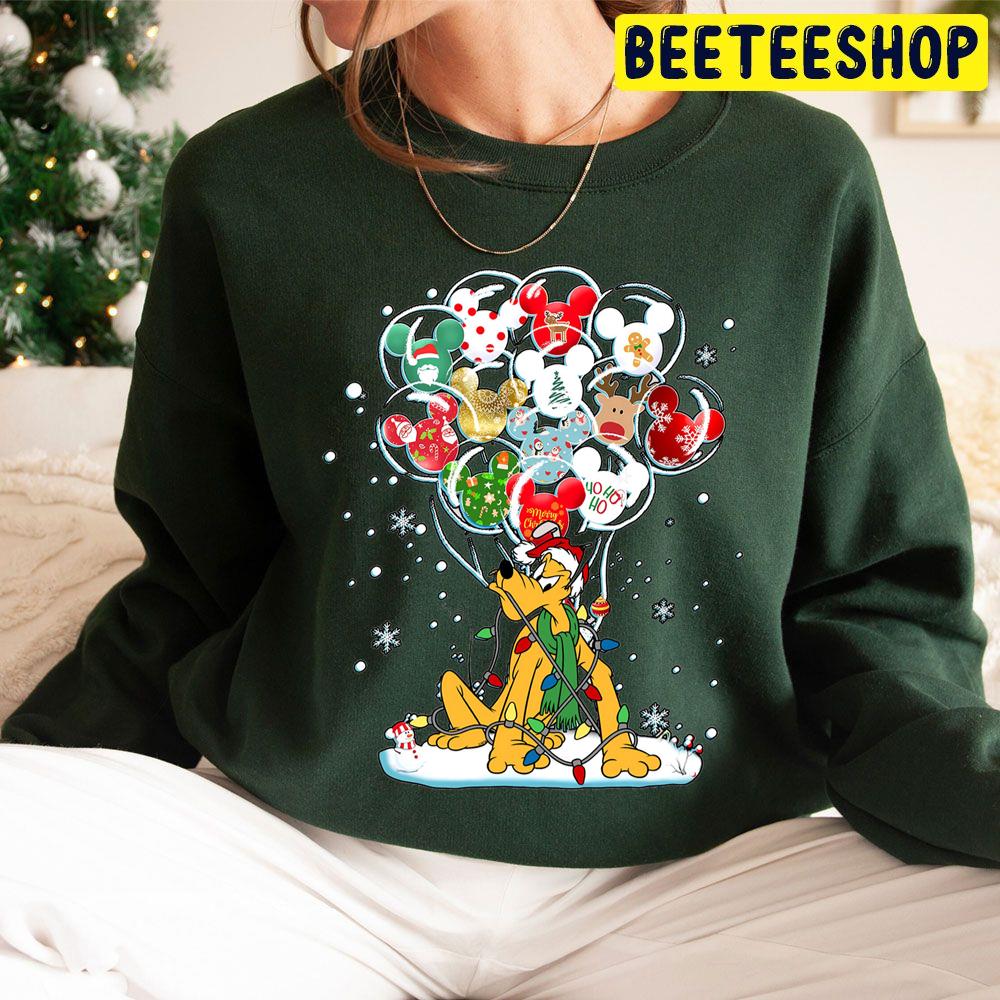 Pluto Disney Christmas Light Trending Unisex Hoodie Pluto Disney Christmas Light Trending Unisex Hoodie