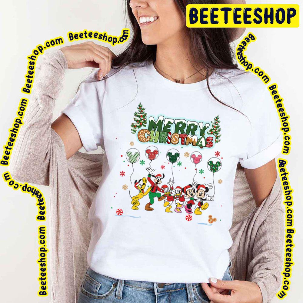 Pluto Goofy Donald Daisy Minnie Mickey Disney Merry Christmas Trending Unisex T-Shirt Pluto Goofy Donald Daisy Minnie Mickey Disney Merry Christmas Trending Unisex T-Shirt