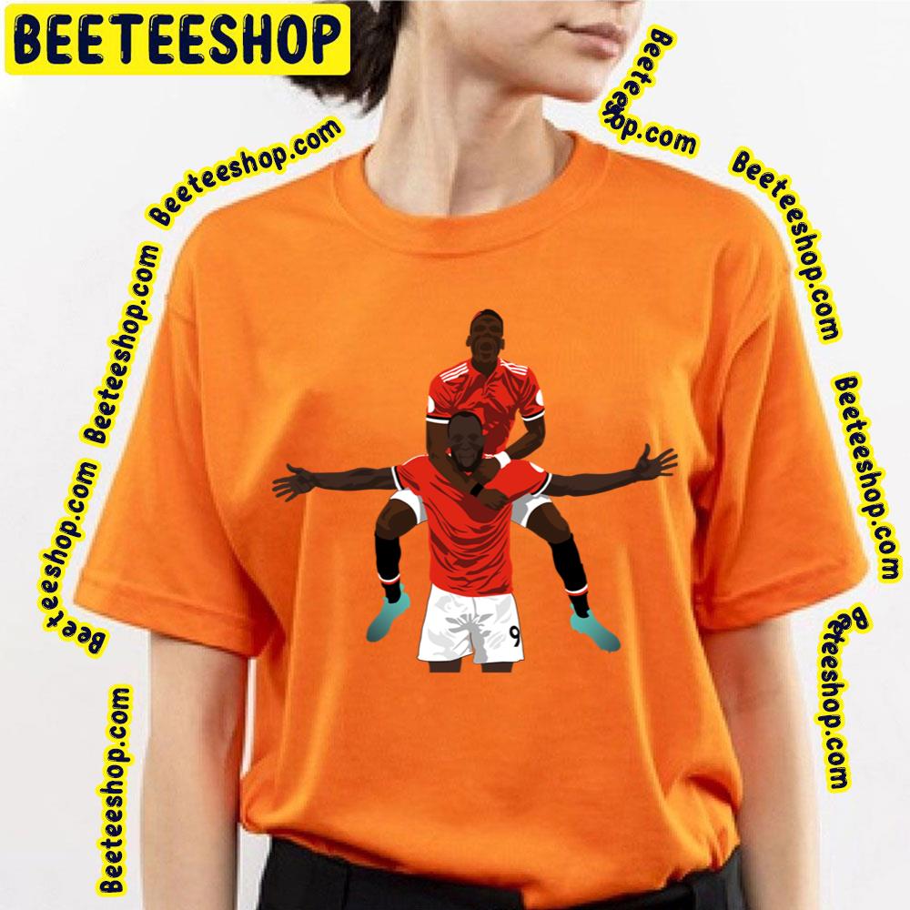 Pogba And Lukaku Football Artwork Trending Unisex T-Shirt Pogba And Lukaku Football Artwork Trending Unisex T-Shirt