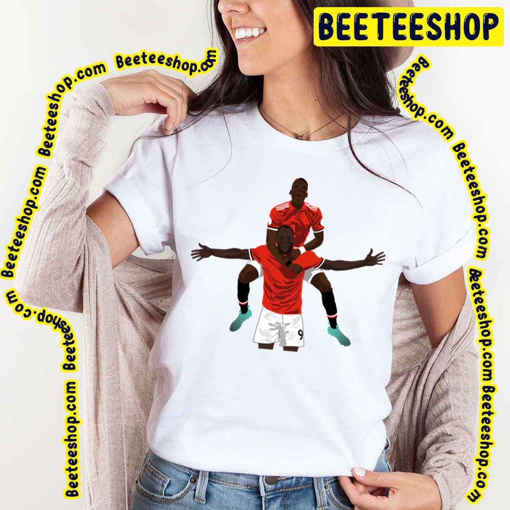 Pogba And Lukaku Football Artwork Trending Unisex T-Shirt Pogba And Lukaku Football Artwork Trending Unisex T-Shirt