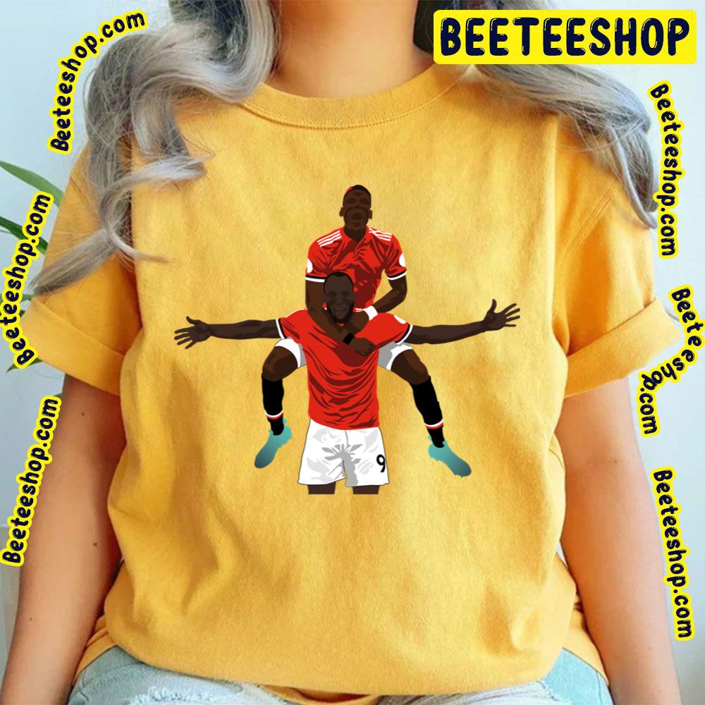 Pogba And Lukaku Football Artwork Trending Unisex T-Shirt Pogba And Lukaku Football Artwork Trending Unisex T-Shirt