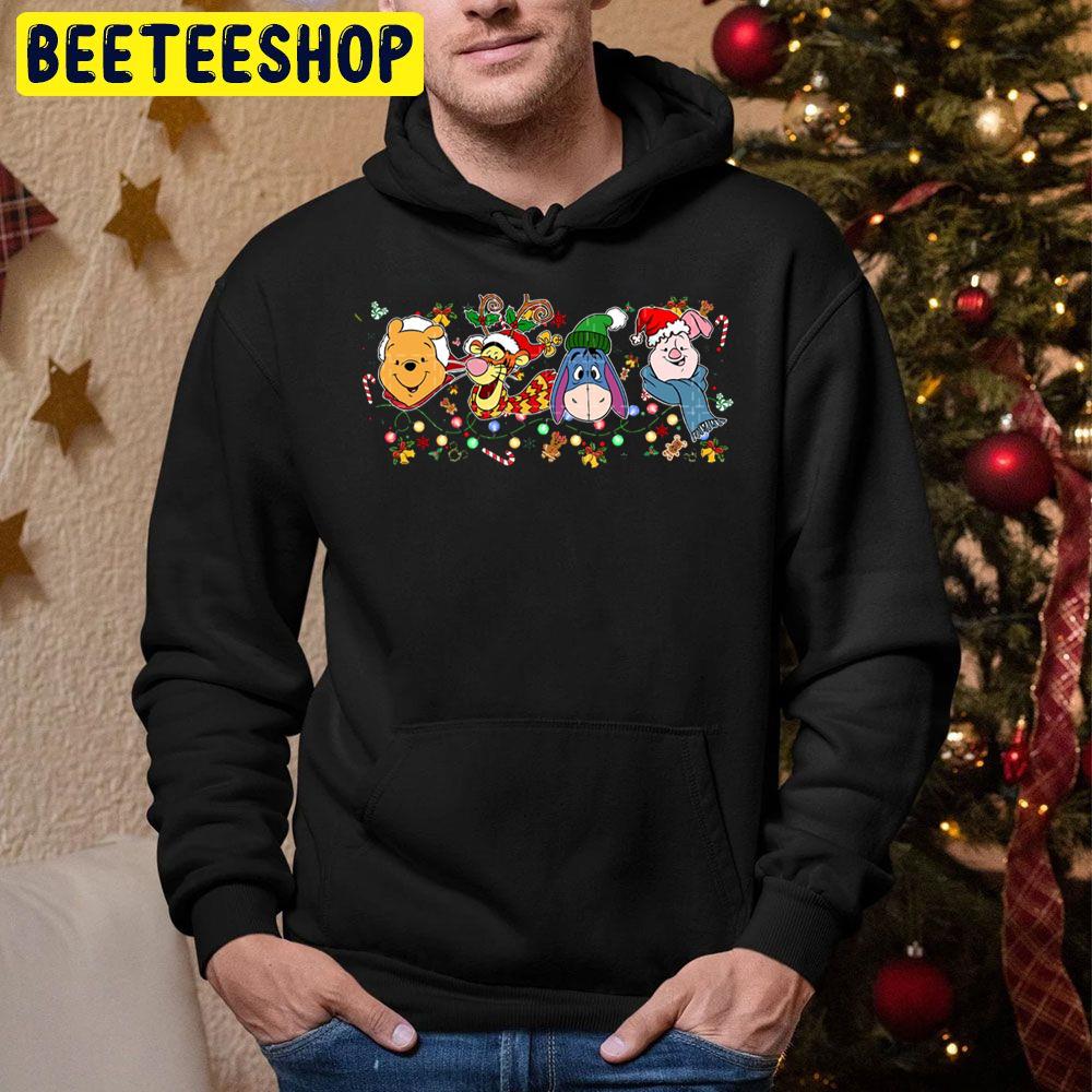 Pooh Tigger Eeyore And Piglet Christmas Trending Unisex Hoodie Pooh Tigger Eeyore And Piglet Christmas Trending Unisex Hoodie