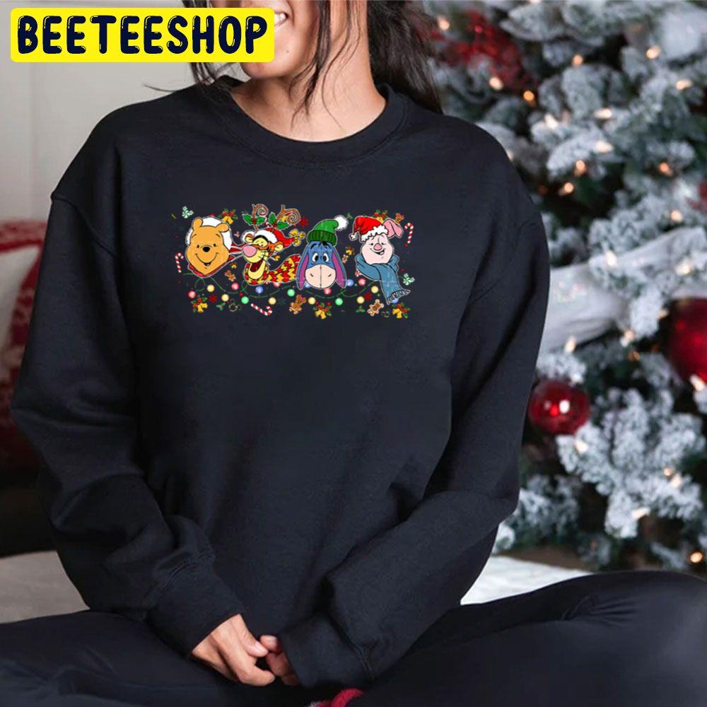 Pooh Tigger Eeyore And Piglet Christmas Trending Unisex Hoodie Pooh Tigger Eeyore And Piglet Christmas Trending Unisex Hoodie
