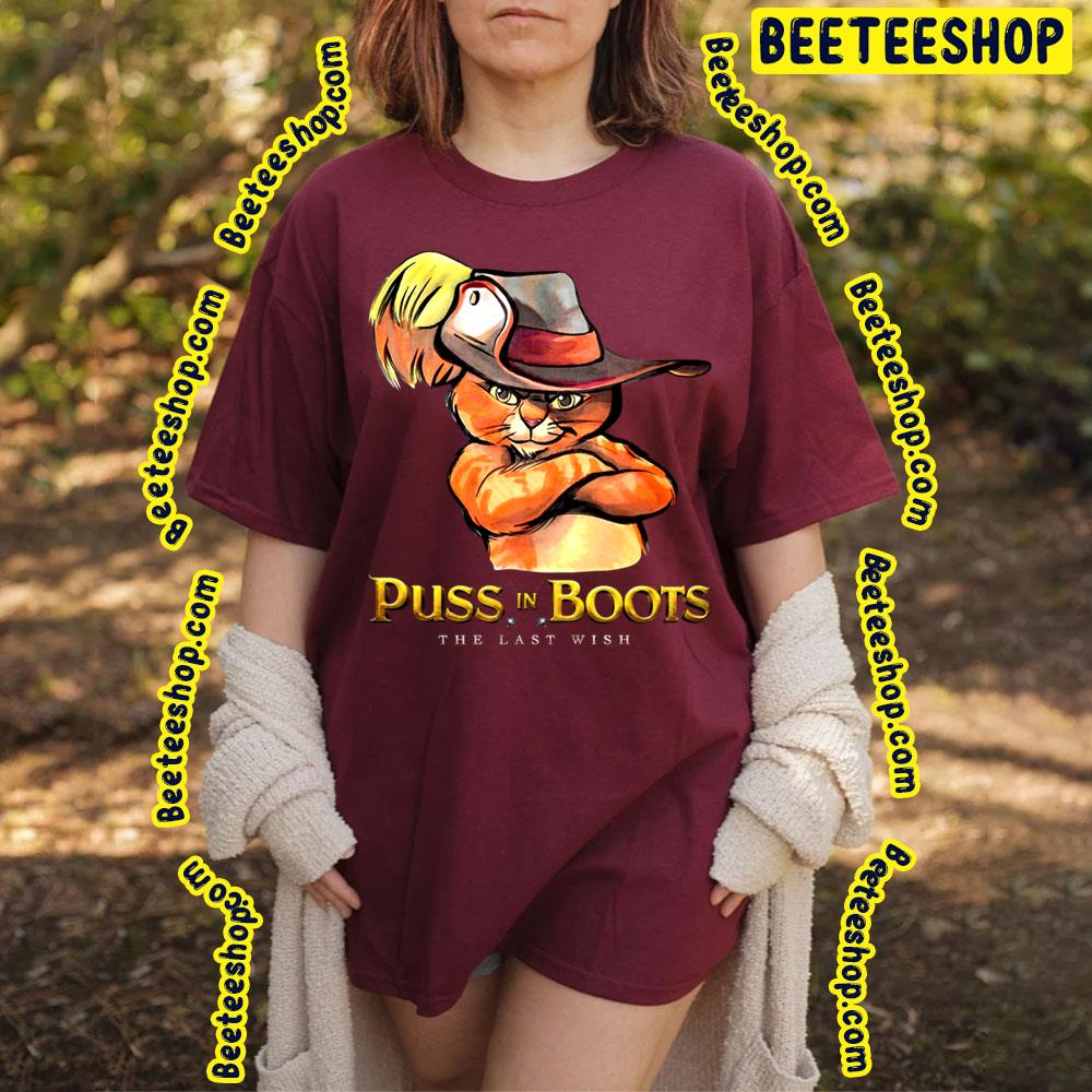 Puss In Boots The Last Wish Cute Art Logo For Fans Trending Unisex T-Shirt Puss In Boots The Last Wish Cute Art Logo For Fans Trending Unisex T-Shirt