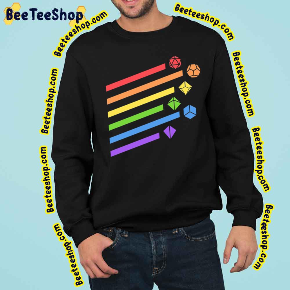 Rainbow Dice Set Tabletop Rpg Gaming Graphic Trending Unisex Sweatshirt Rainbow Dice Set Tabletop Rpg Gaming Graphic Trending Unisex Sweatshirt