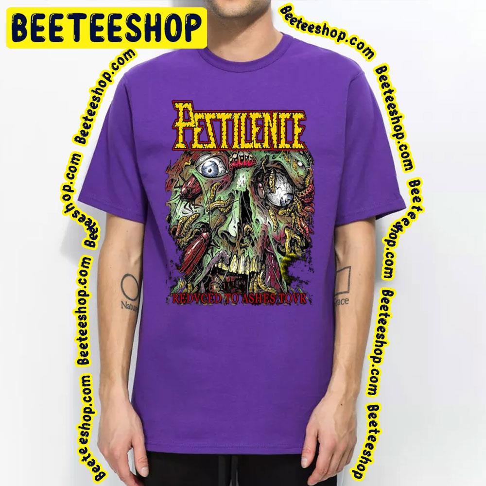 Reduced To Ashes Tovr Pestilence Graphic Art Trending Unisex T-Shirt Reduced To Ashes Tovr Pestilence Graphic Art Trending Unisex T-Shirt