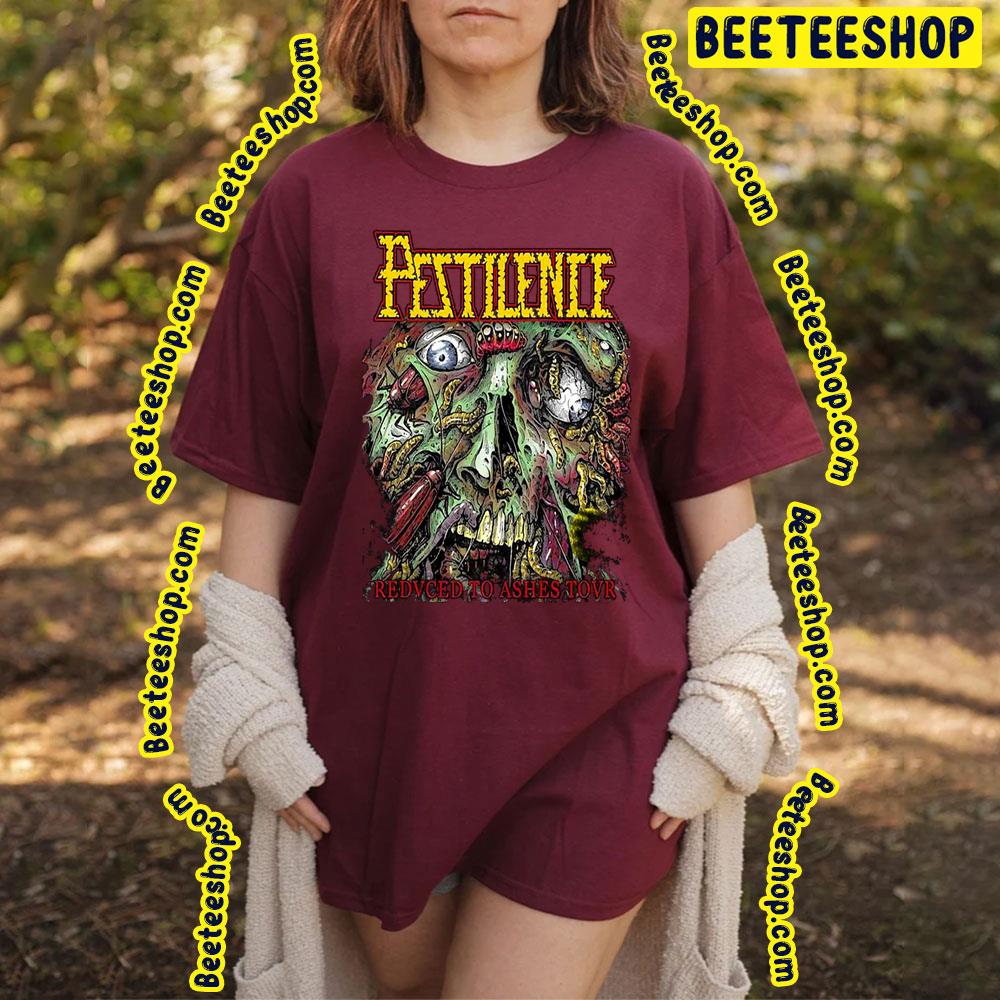 Reduced To Ashes Tovr Pestilence Graphic Art Trending Unisex T-Shirt Reduced To Ashes Tovr Pestilence Graphic Art Trending Unisex T-Shirt