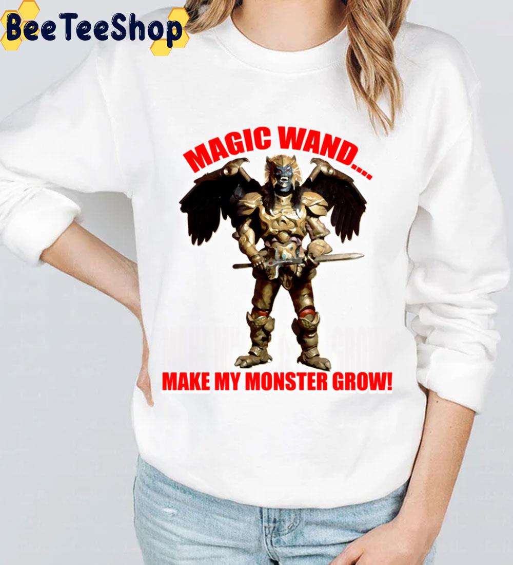 Retro Goldar Magic Wand Make My Monster Grow Villainous Tribute Trending Unisex Sweatshirt Retro Goldar Magic Wand Make My Monster Grow Villainous Tribute Trending Unisex Sweatshirt