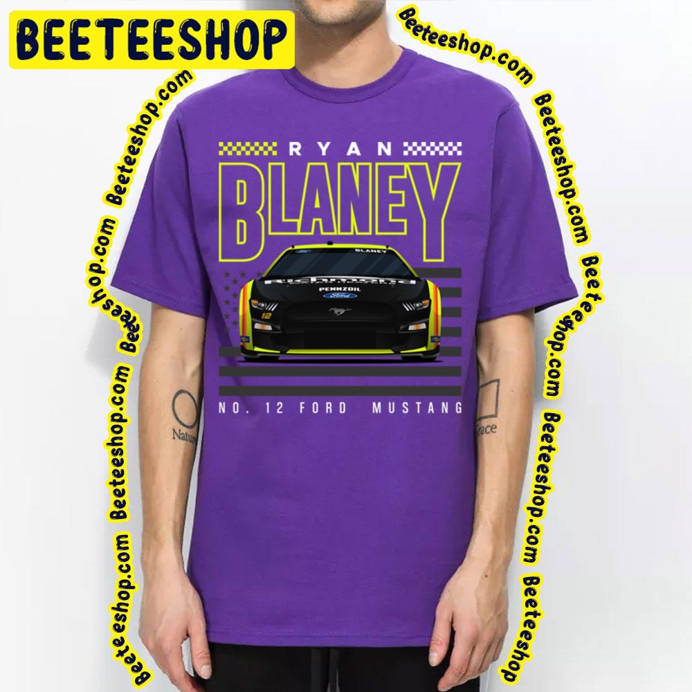 Ryan Blaney Racing Next Gen Mustang Black Racing Car Trending Unisex T-Shirt Ryan Blaney Racing Next Gen Mustang Black Racing Car Trending Unisex T-Shirt