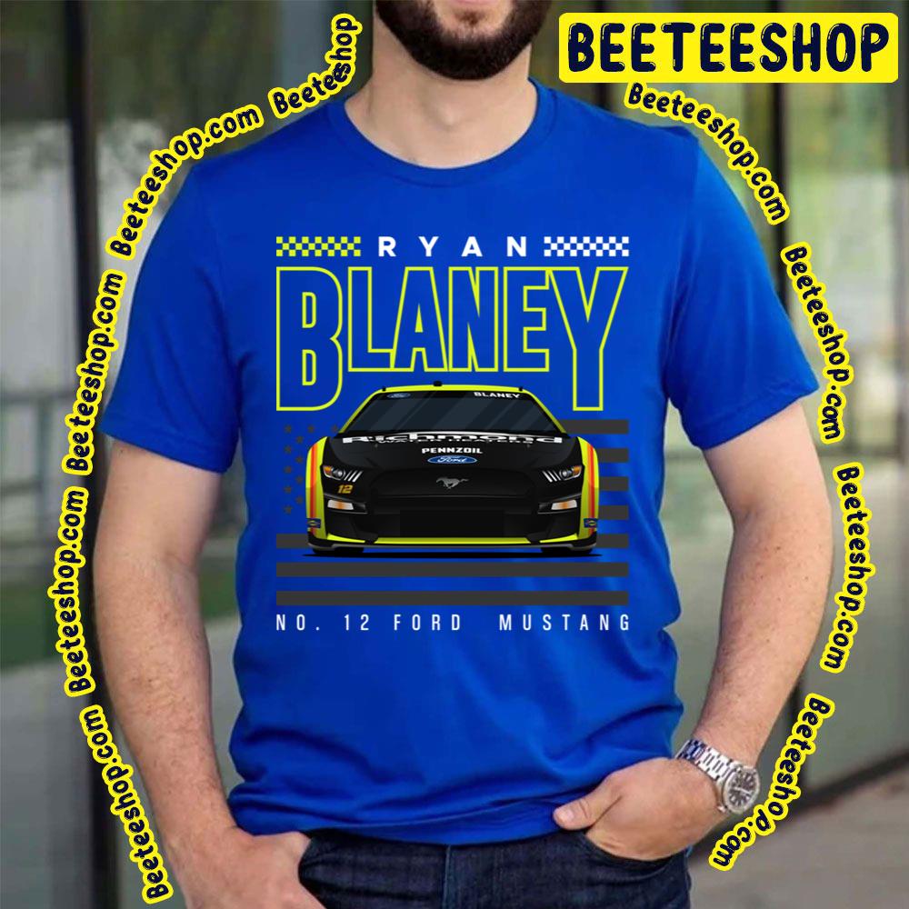 Ryan Blaney Racing Next Gen Mustang Black Racing Car Trending Unisex T-Shirt Ryan Blaney Racing Next Gen Mustang Black Racing Car Trending Unisex T-Shirt