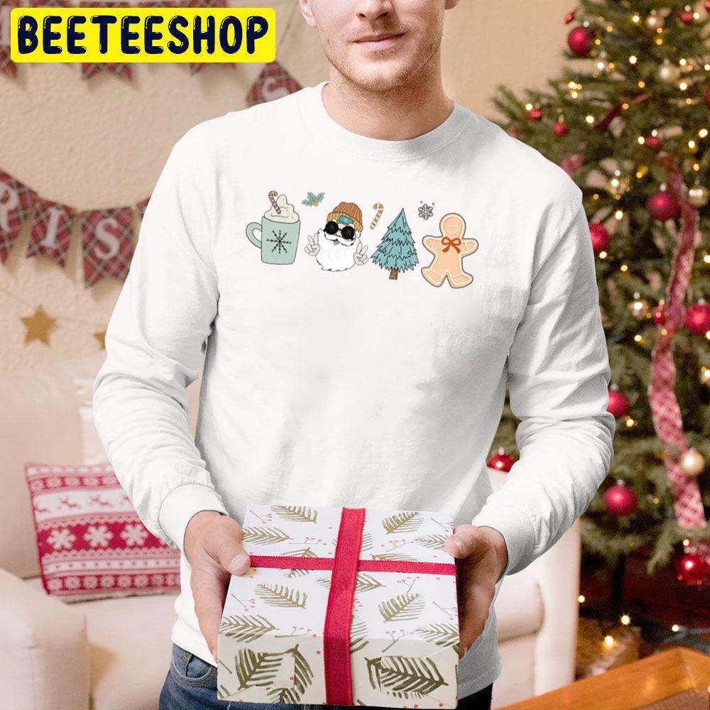 Santa Claus Doodles Christmas Trending Unisex Hoodie Santa Claus Doodles Christmas Trending Unisex Hoodie