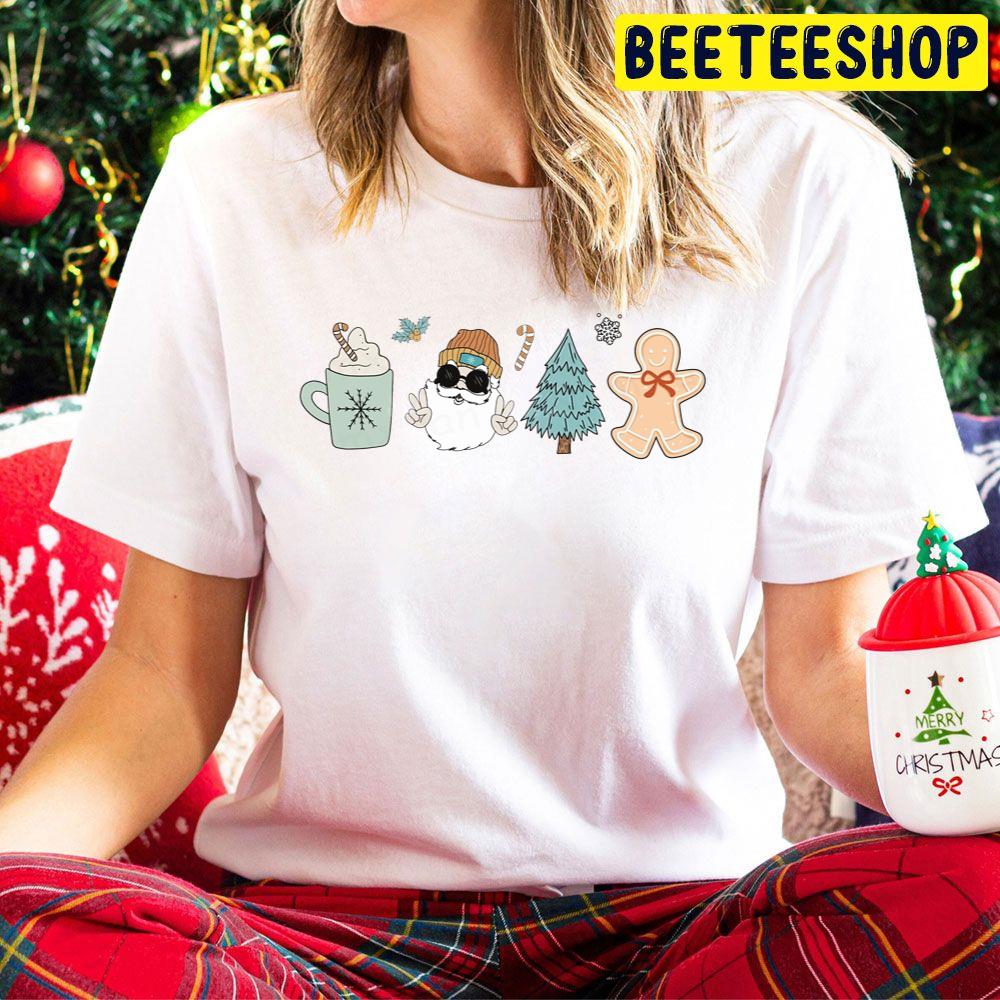 Santa Claus Doodles Christmas Trending Unisex Hoodie Santa Claus Doodles Christmas Trending Unisex Hoodie