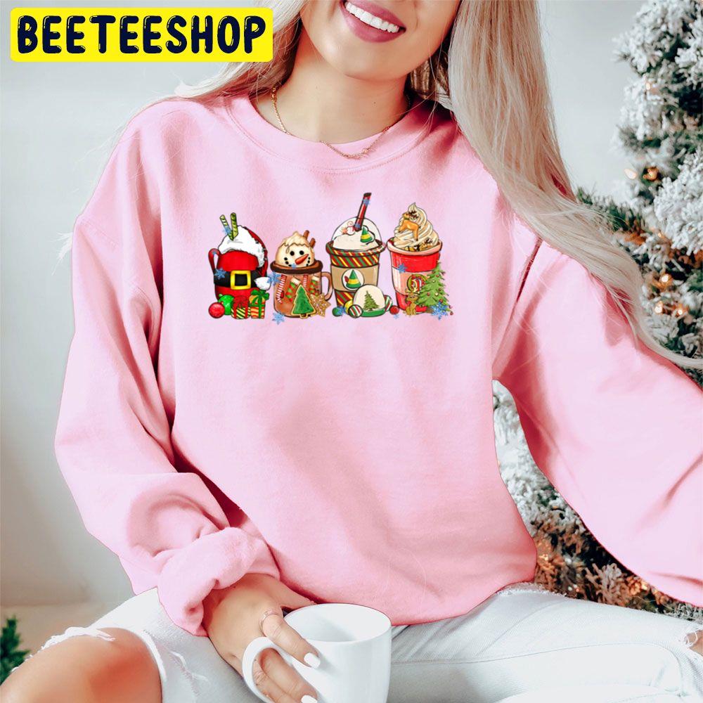 Santa Snow Man Christmas Coffee Trending Unisex Hoodie Santa Snow Man Christmas Coffee Trending Unisex Hoodie