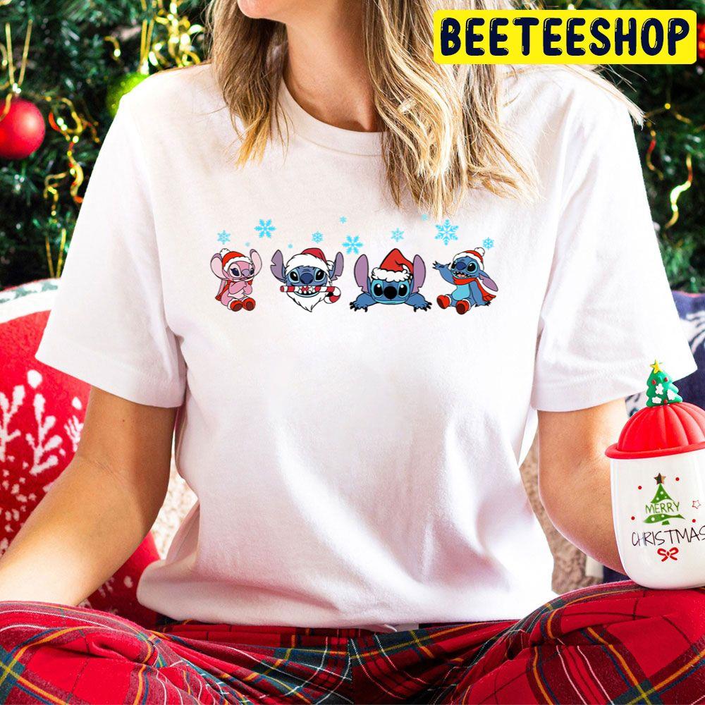 Santa Stitch Disney Christmas Trending Unisex Hoodie Santa Stitch Disney Christmas Trending Unisex Hoodie