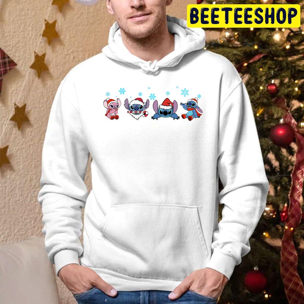 Santa Stitch Disney Christmas Trending Unisex Hoodie Santa Stitch Disney Christmas Trending Unisex Hoodie