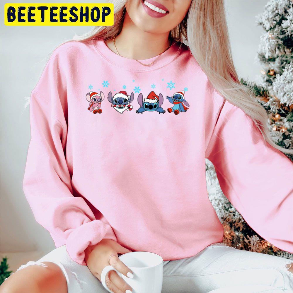 Santa Stitch Disney Christmas Trending Unisex Hoodie Santa Stitch Disney Christmas Trending Unisex Hoodie
