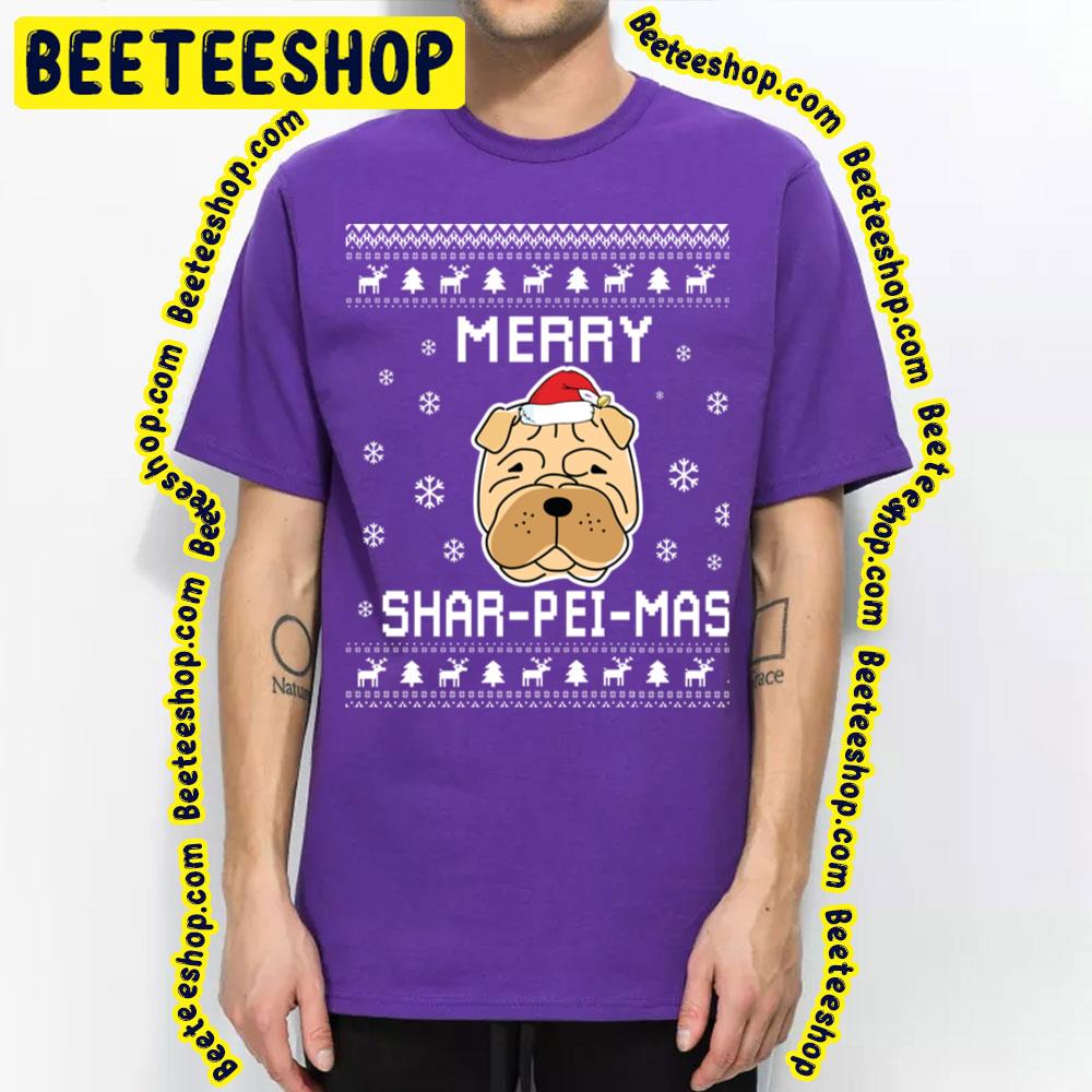Shar Pei Chibi Cute Christmas Funny Art Trending Unisex T-Shirt Shar Pei Chibi Cute Christmas Funny Art Trending Unisex T-Shirt
