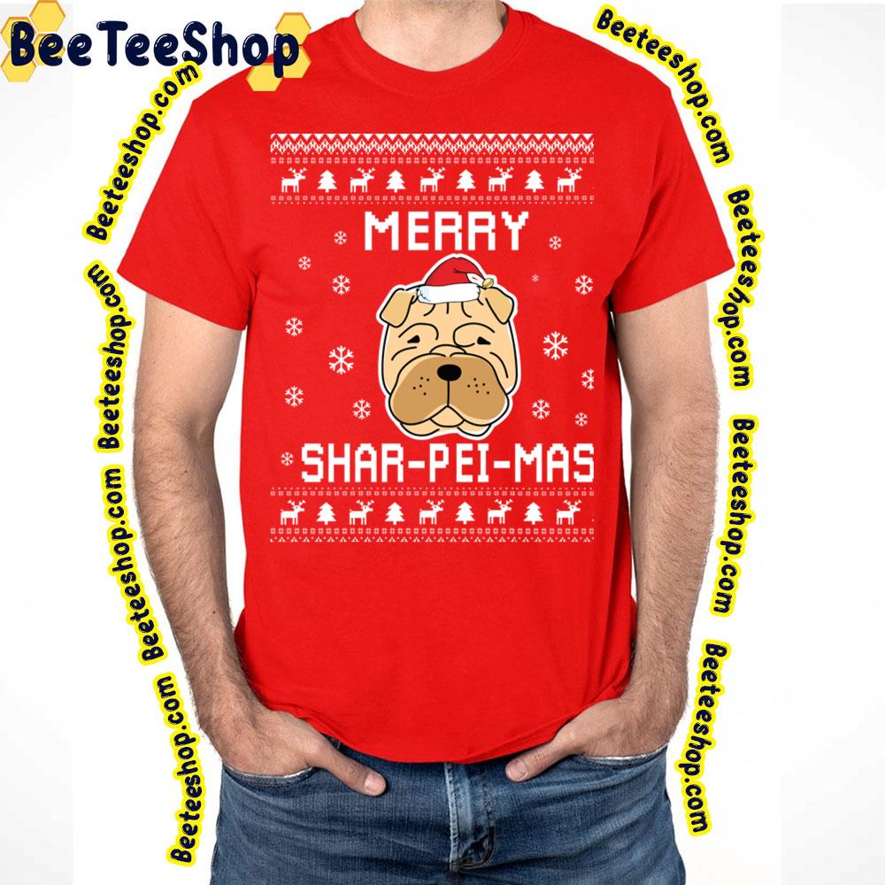 Shar Pei Chibi Cute Christmas Funny Art Trending Unisex T-Shirt Shar Pei Chibi Cute Christmas Funny Art Trending Unisex T-Shirt