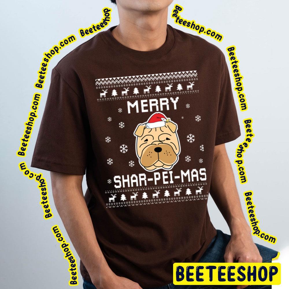 Shar Pei Chibi Cute Christmas Funny Art Trending Unisex T-Shirt Shar Pei Chibi Cute Christmas Funny Art Trending Unisex T-Shirt