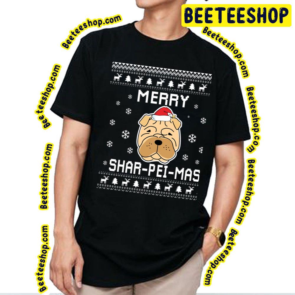 Shar Pei Chibi Cute Christmas Funny Art Trending Unisex T-Shirt Shar Pei Chibi Cute Christmas Funny Art Trending Unisex T-Shirt