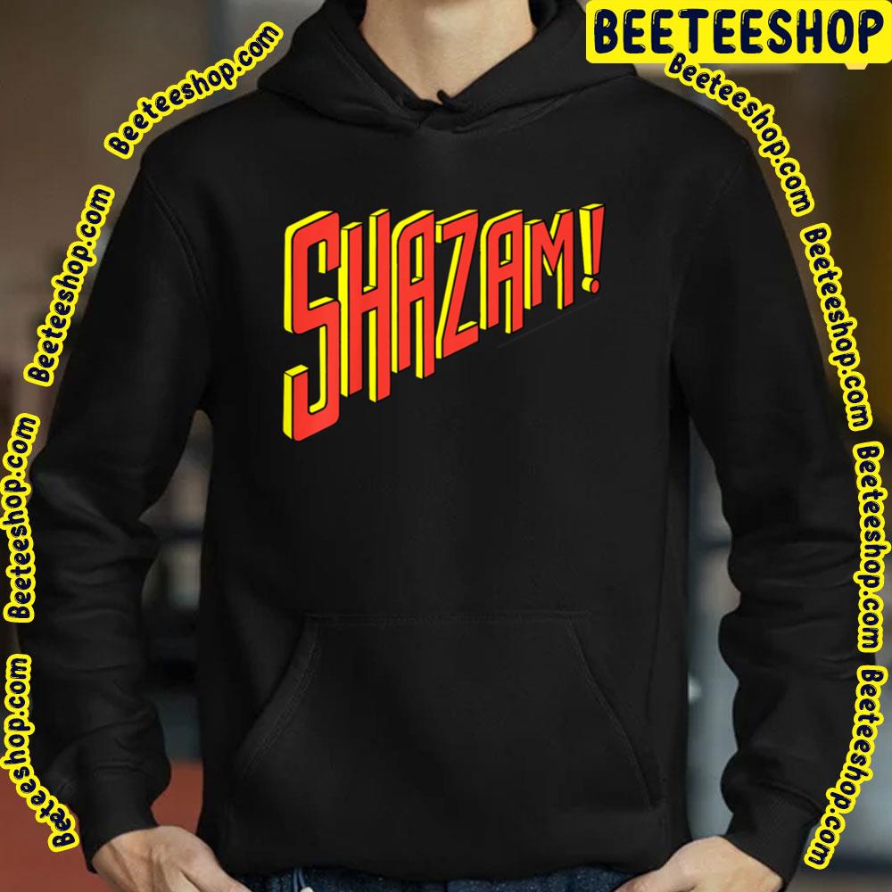 Shazam Slanted Text Logo Funny For Fans Trending Unisex Sweatshirt Shazam Slanted Text Logo Funny For Fans Trending Unisex Sweatshirt