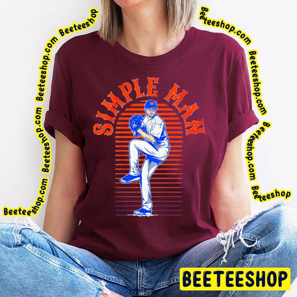 Simple Man Jacob Degrom Colorful Design Baseball Trending Unisex T-Shirt Simple Man Jacob Degrom Colorful Design Baseball Trending Unisex T-Shirt