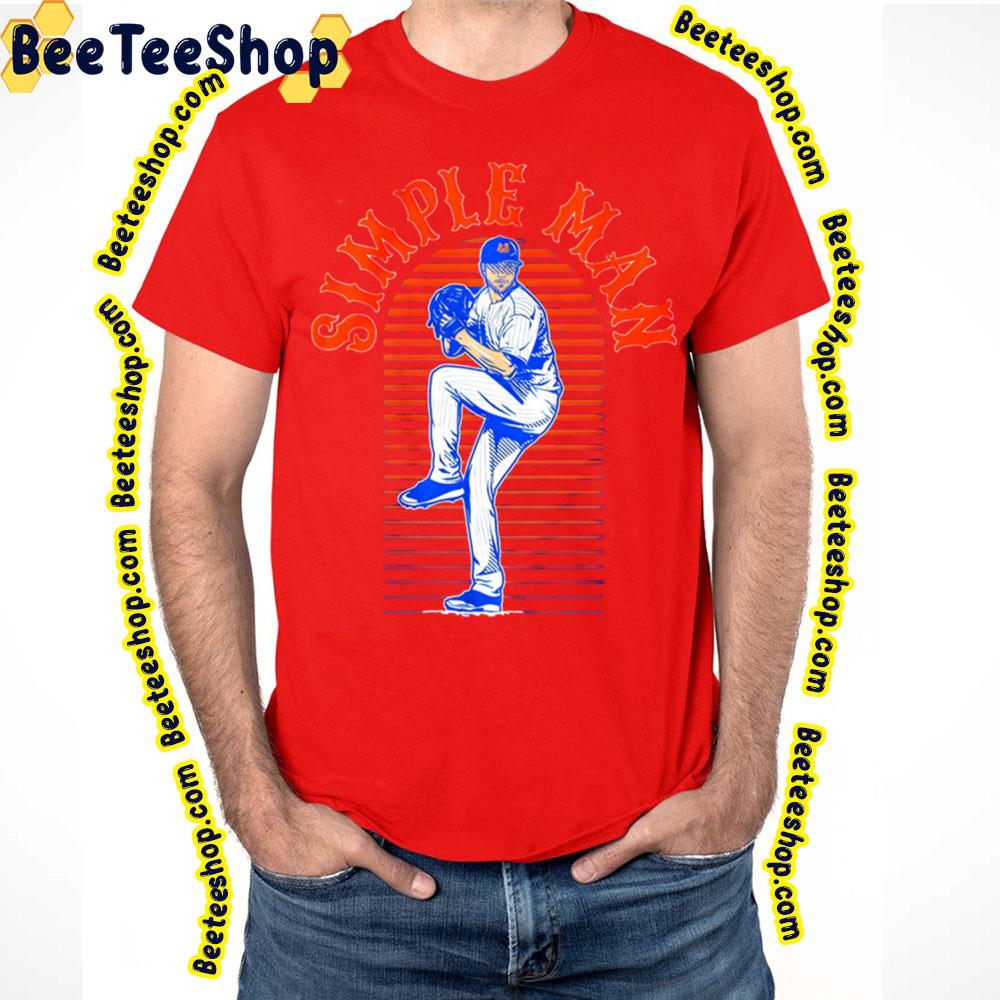 Simple Man Jacob Degrom Colorful Design Baseball Trending Unisex T-Shirt Simple Man Jacob Degrom Colorful Design Baseball Trending Unisex T-Shirt