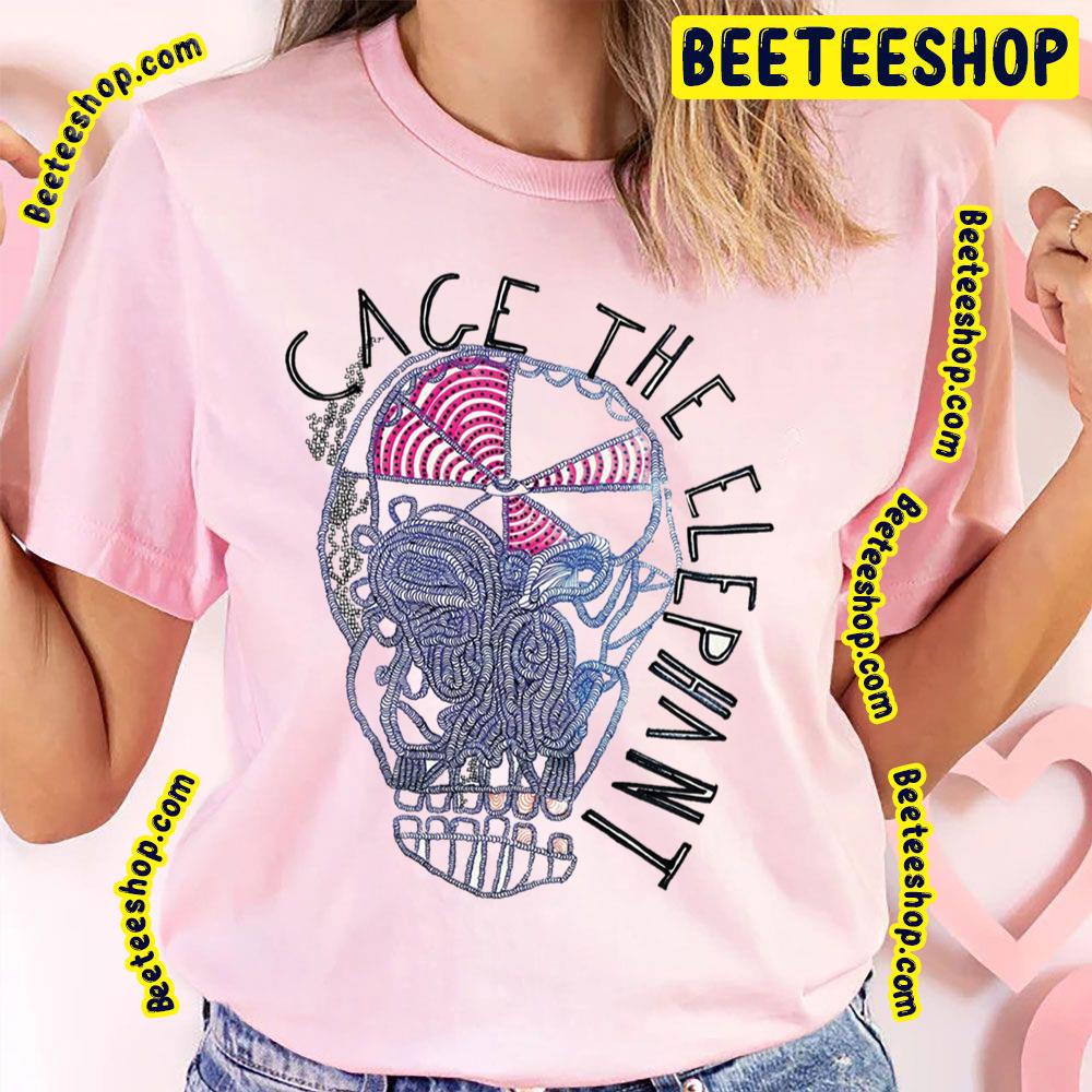 Skull Of Cage Elephant Vintage Art Trending Unisex T-Shirt Skull Of Cage Elephant Vintage Art Trending Unisex T-Shirt