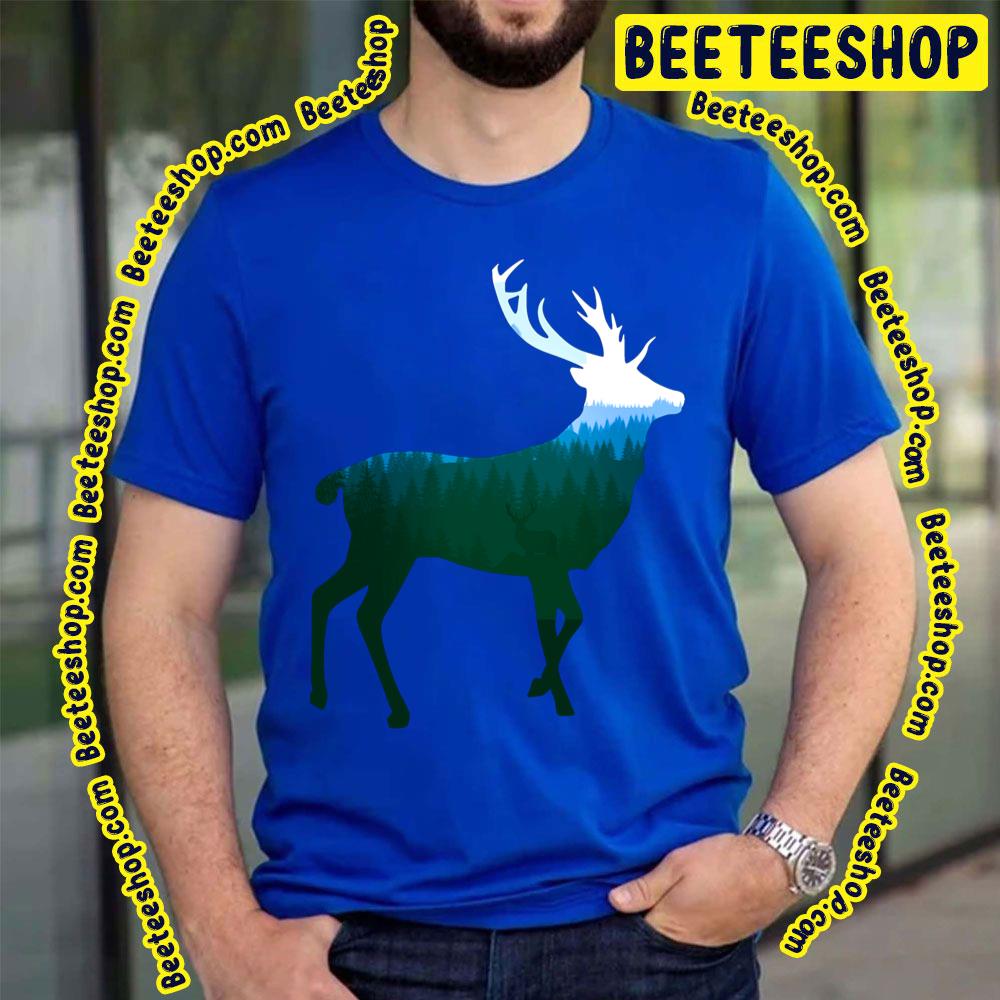 Stag Deer Buck King Of The Forest Green Trending Unisex T-Shirt Stag Deer Buck King Of The Forest Green Trending Unisex T-Shirt