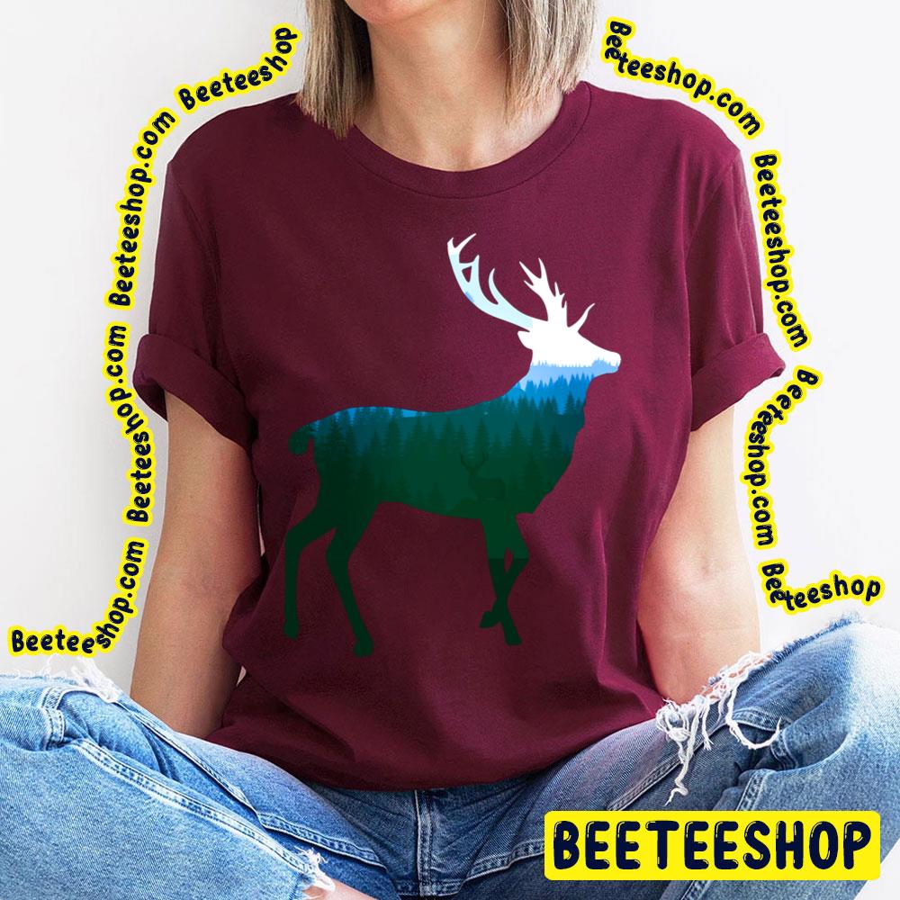 Stag Deer Buck King Of The Forest Green Trending Unisex T-Shirt Stag Deer Buck King Of The Forest Green Trending Unisex T-Shirt