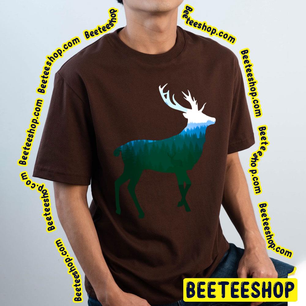 Stag Deer Buck King Of The Forest Green Trending Unisex T-Shirt Stag Deer Buck King Of The Forest Green Trending Unisex T-Shirt