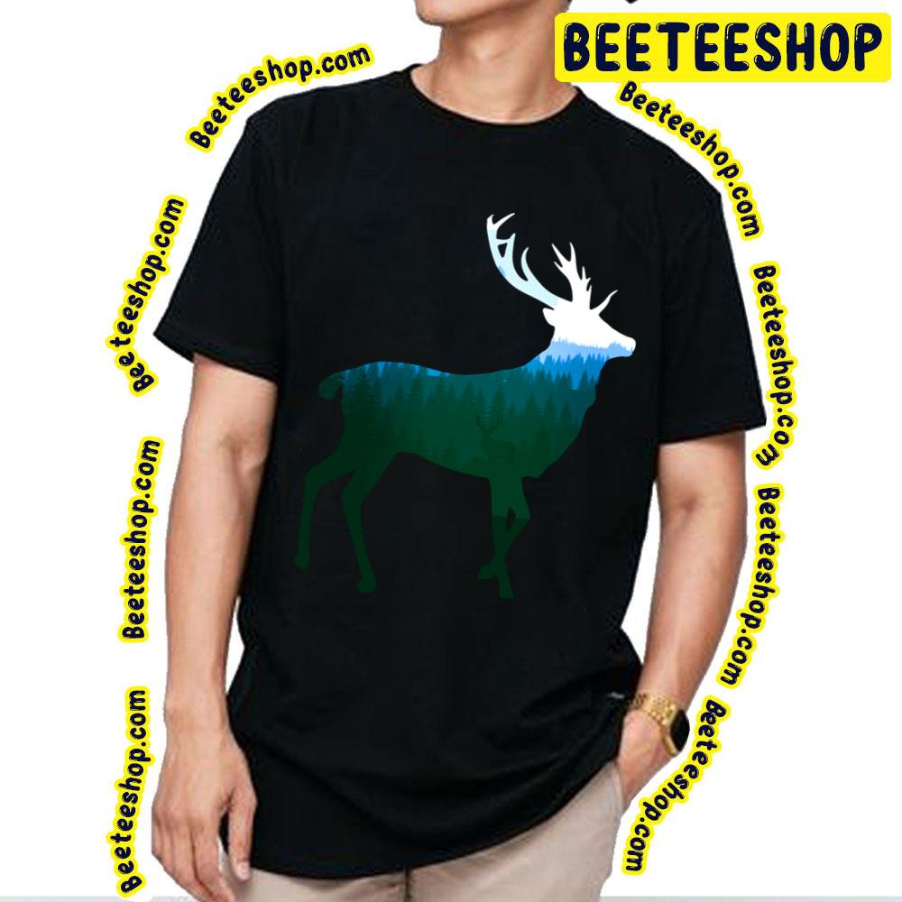 Stag Deer Buck King Of The Forest Green Trending Unisex T-Shirt Stag Deer Buck King Of The Forest Green Trending Unisex T-Shirt