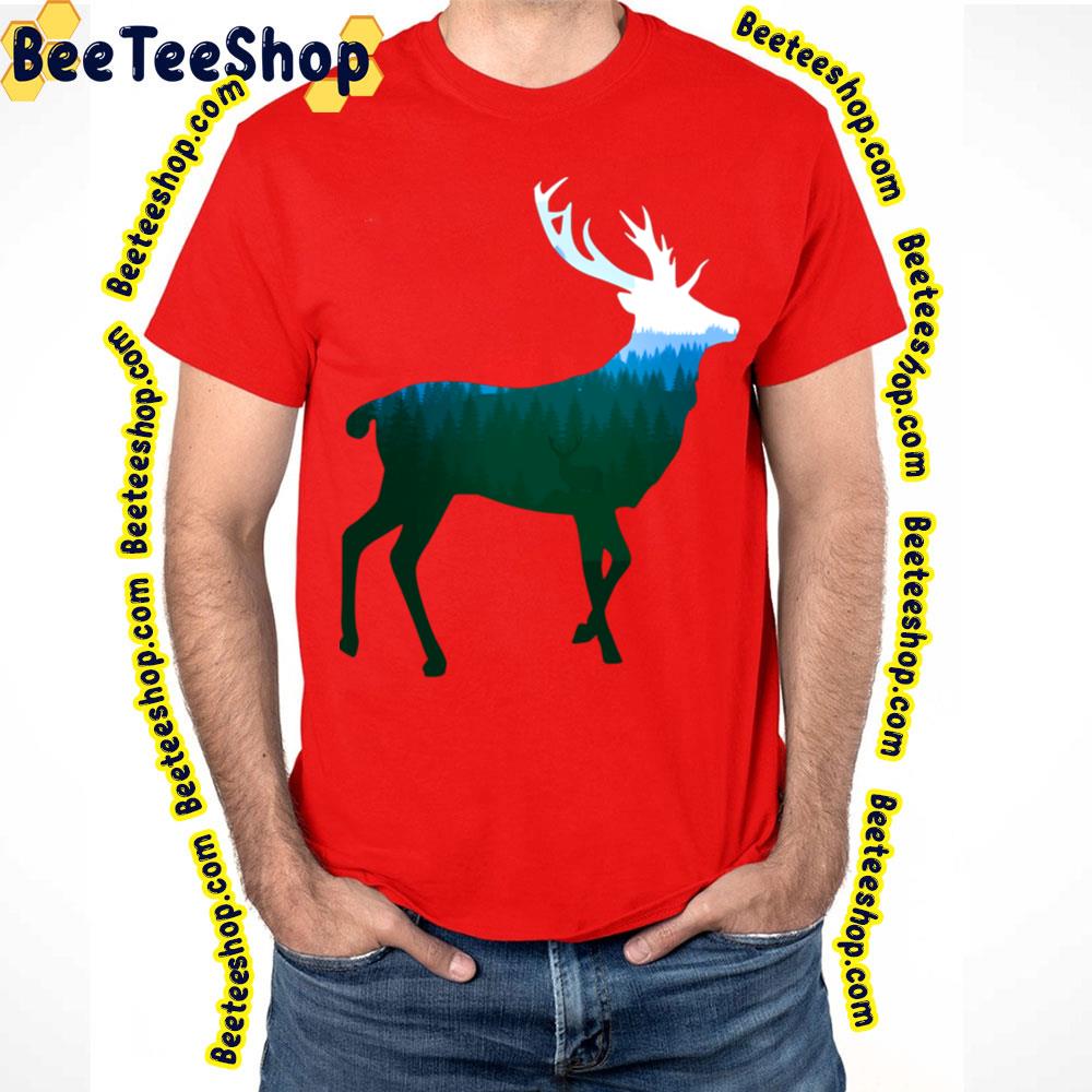 Stag Deer Buck King Of The Forest Green Trending Unisex T-Shirt Stag Deer Buck King Of The Forest Green Trending Unisex T-Shirt