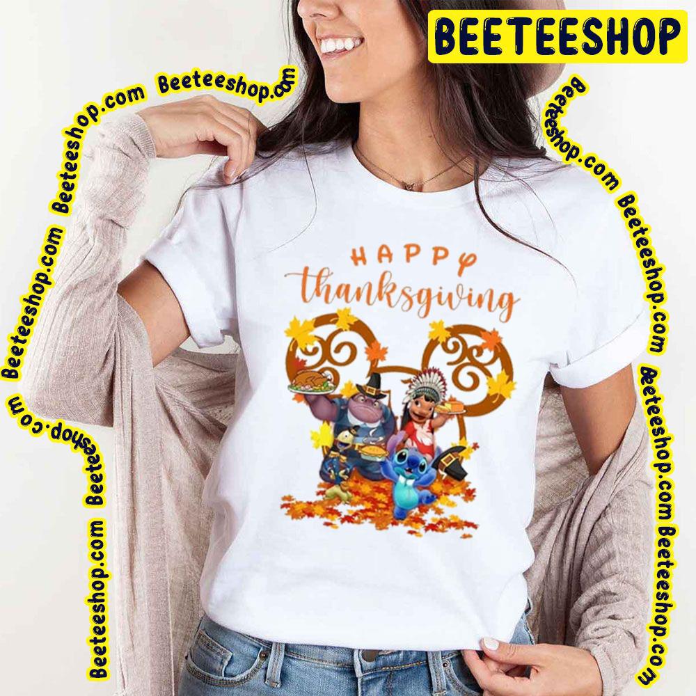 Stitch Lilo Jumba Pleakle Happy Thanksgiving Trending Unisex T-Shirt Stitch Lilo Jumba Pleakle Happy Thanksgiving Trending Unisex T-Shirt