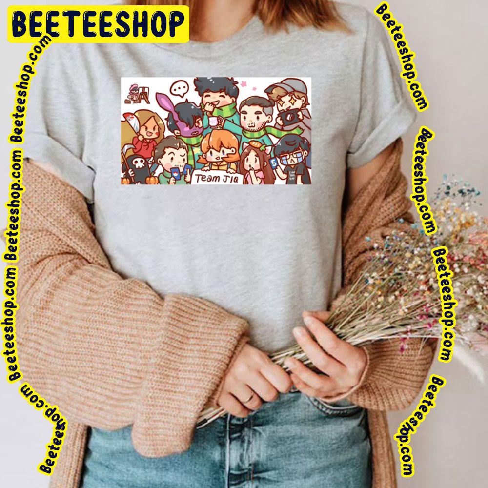 Sykkuno Cartoon Team Jiq Trending Unisex T-Shirt Sykkuno Cartoon Team Jiq Trending Unisex T-Shirt