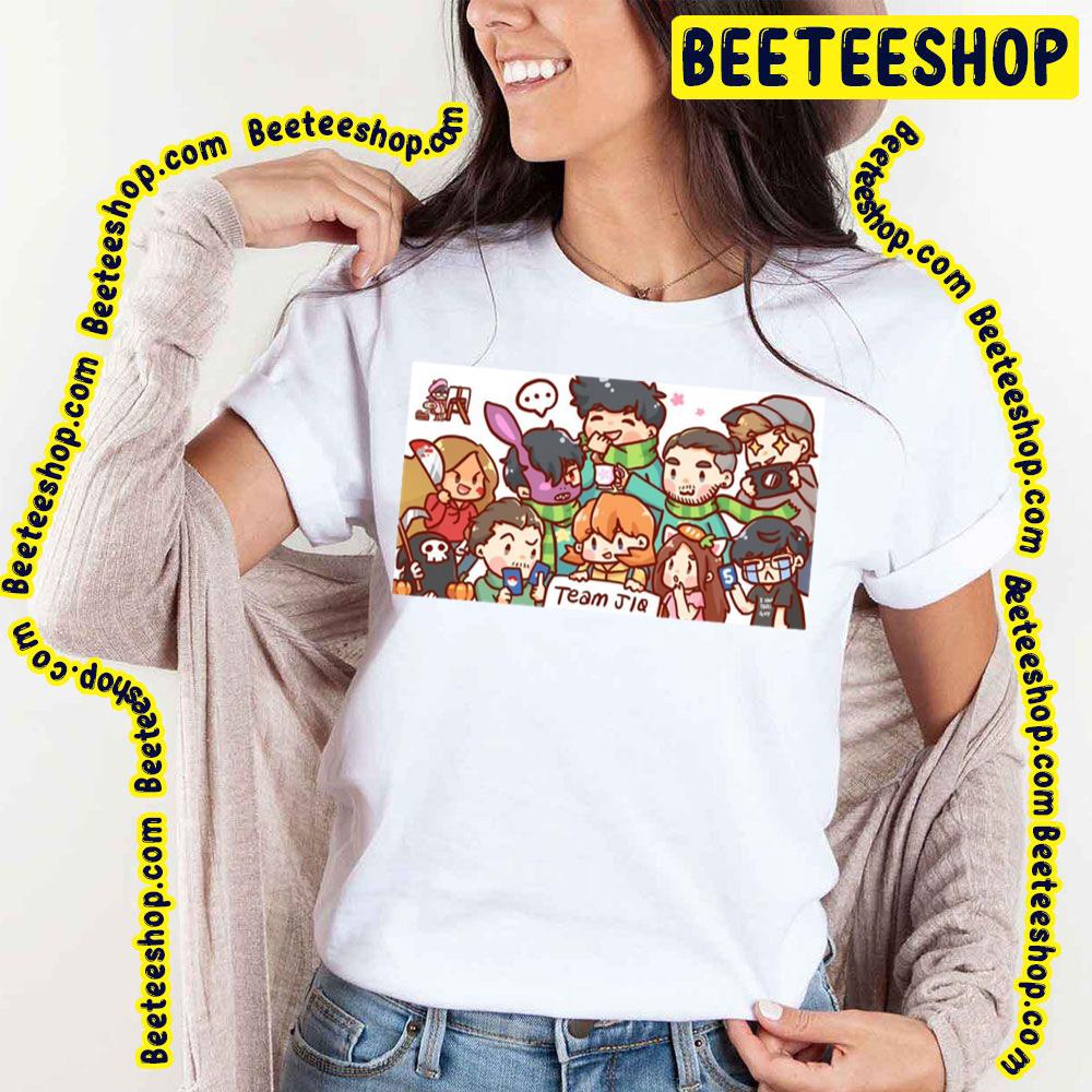 Sykkuno Cartoon Team Jiq Trending Unisex T-Shirt Sykkuno Cartoon Team Jiq Trending Unisex T-Shirt