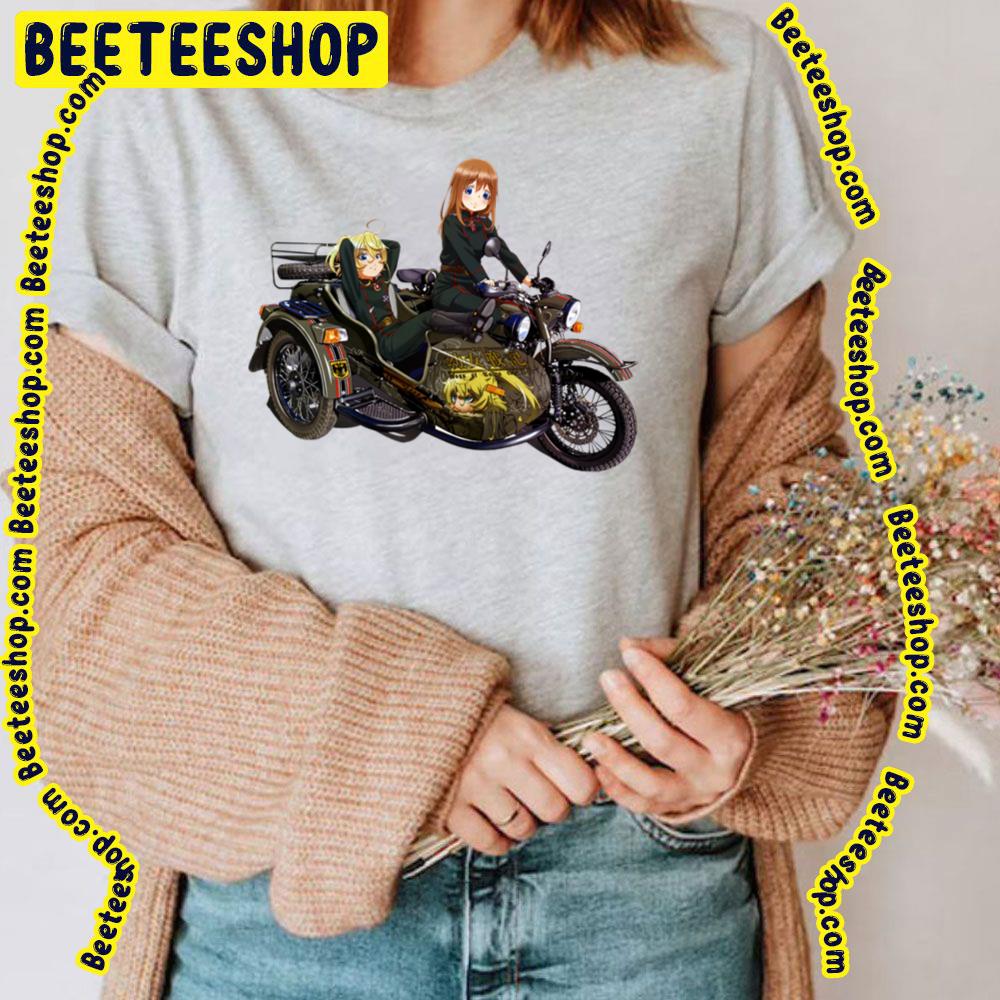 Tanya Degurechaff And Viktoriya Ivanovna Serebryakov On A Cool Three Wheeler Trending Unisex T-Shirt Tanya Degurechaff And Viktoriya Ivanovna Serebryakov On A Cool Three Wheeler Trending Unisex T-Shirt