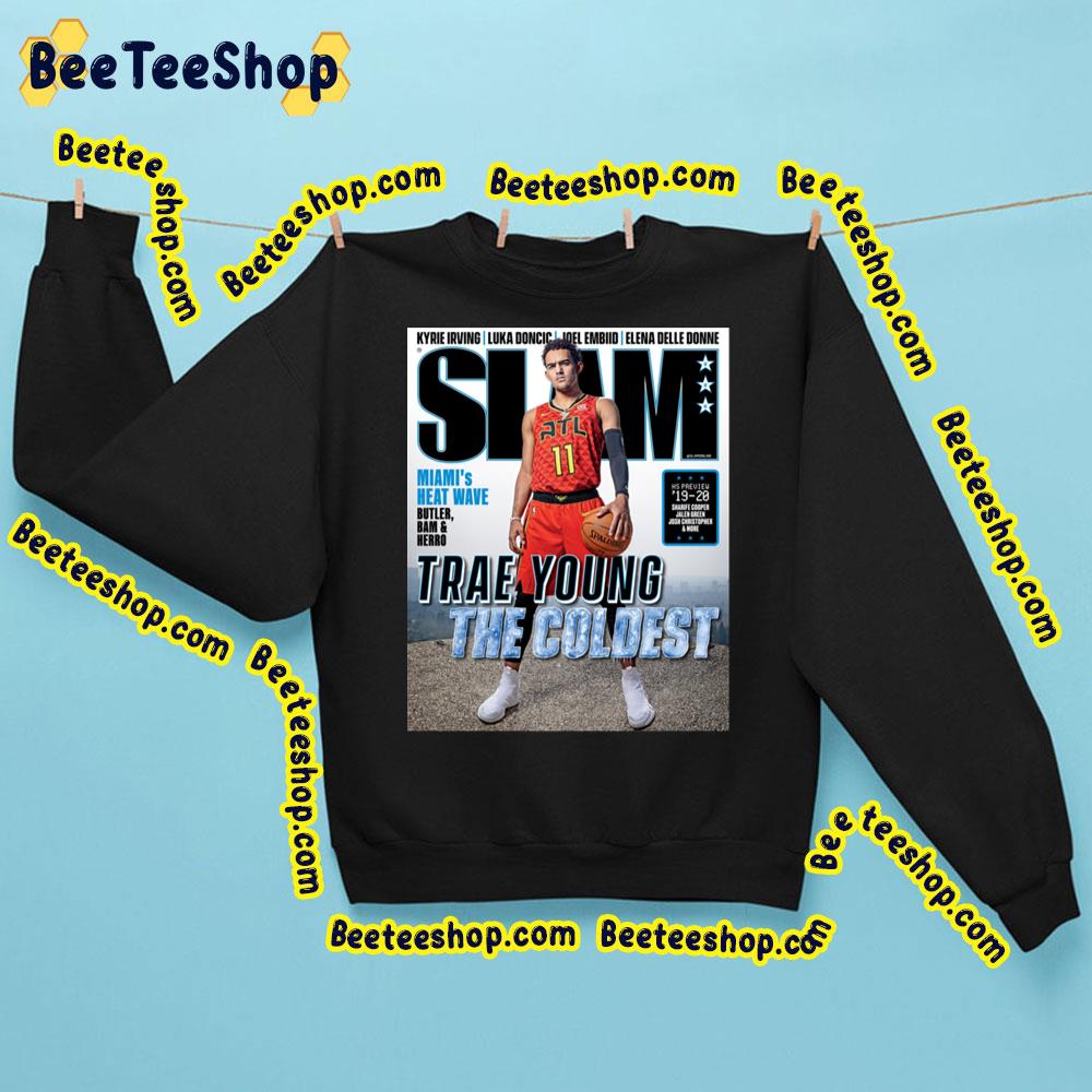 The Coldest Trae Young Slam Vintage Wallpaper Basketball Trending Unisex Sweatshirt The Coldest Trae Young Slam Vintage Wallpaper Basketball Trending Unisex Sweatshirt