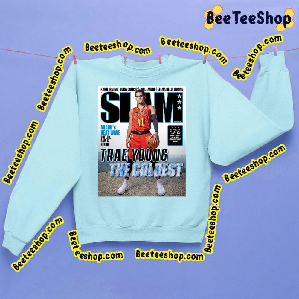 The Coldest Trae Young Slam Vintage Wallpaper Basketball Trending Unisex Sweatshirt The Coldest Trae Young Slam Vintage Wallpaper Basketball Trending Unisex Sweatshirt