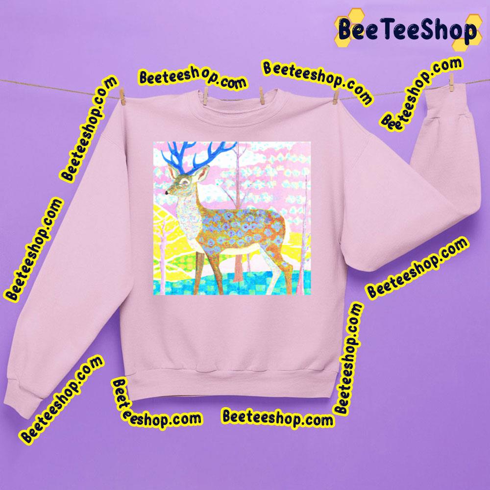 The Flower Deer King Vintage Retro Art Trending Unisex Sweatshirt The Flower Deer King Vintage Retro Art Trending Unisex Sweatshirt
