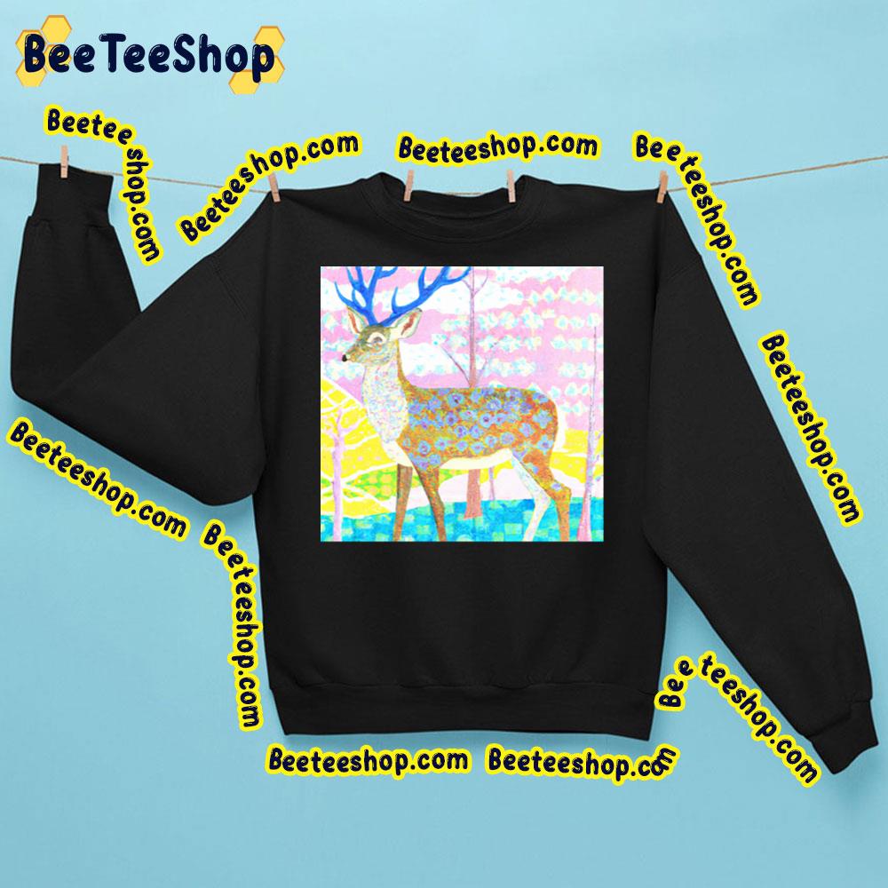 The Flower Deer King Vintage Retro Art Trending Unisex Sweatshirt The Flower Deer King Vintage Retro Art Trending Unisex Sweatshirt