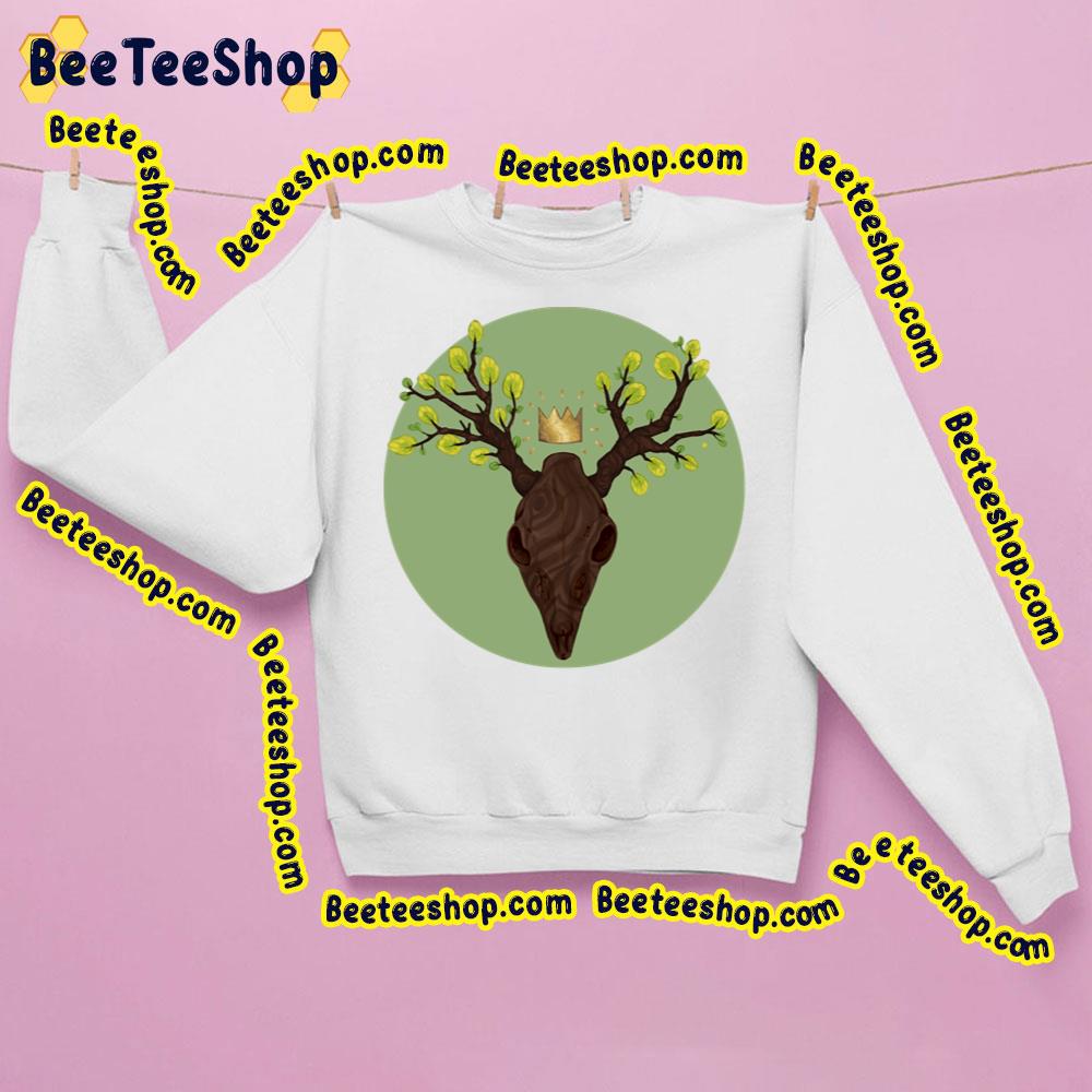 The King Of Deer Flower In Head Funny Art Trending Unisex Sweatshirt The King Of Deer Flower In Head Funny Art Trending Unisex Sweatshirt