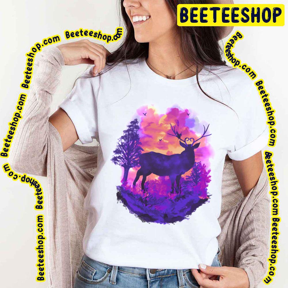 The King Of Deer Stag Vintage Art Retro Trending Unisex T-Shirt The King Of Deer Stag Vintage Art Retro Trending Unisex T-Shirt