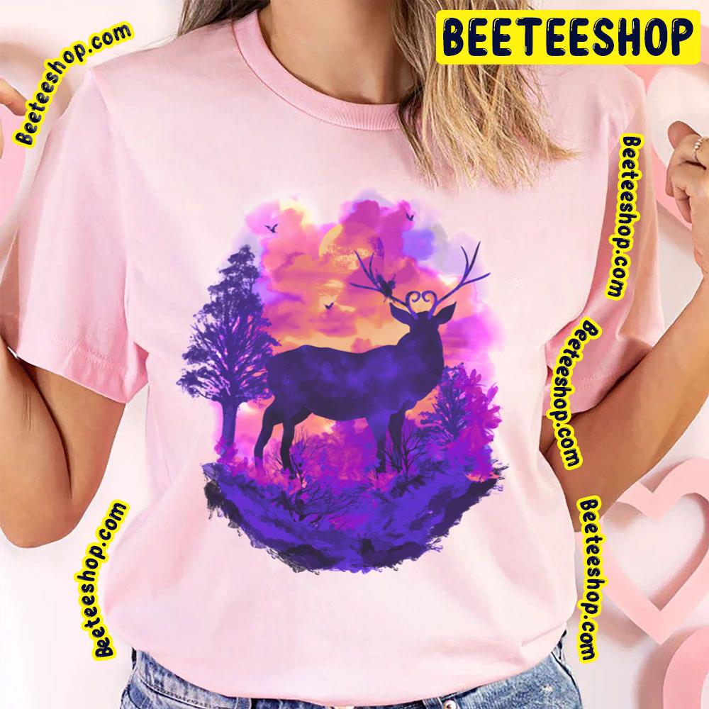 The King Of Deer Stag Vintage Art Retro Trending Unisex T-Shirt The King Of Deer Stag Vintage Art Retro Trending Unisex T-Shirt